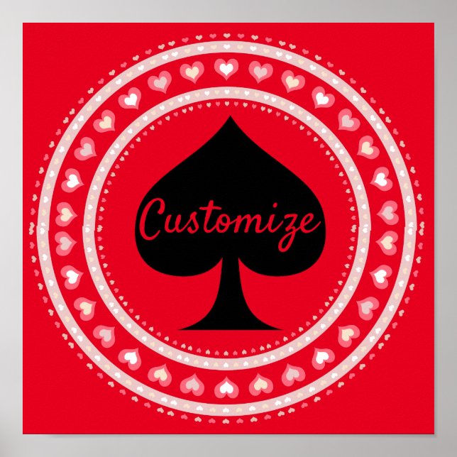 Circle Hearts Black Spade Thunder_Cove  Poster (Front)