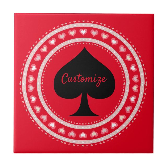 Circle Hearts Black Spade Thunder_Cove  Tile (Front)