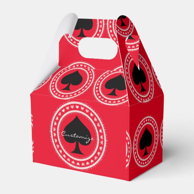 Circle Hearts Black Spades Thunder_Cove Favor Box (Front Side)