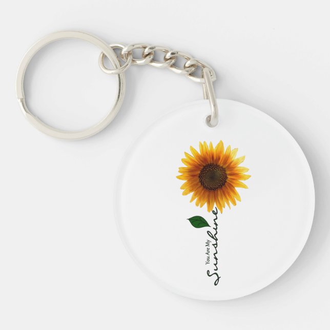Circle Keychain - You Are My Sunshine (Front)
