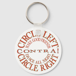 Circle Left, Circle Right Keychain
