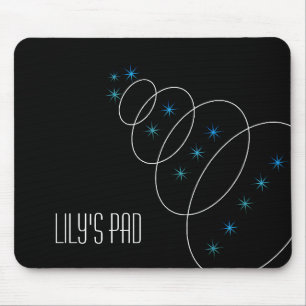 Circle Line and Stars Mouse Pad