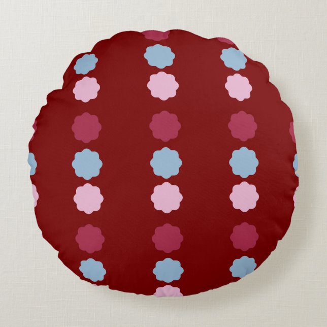Circle Line Round Pillow (Front)