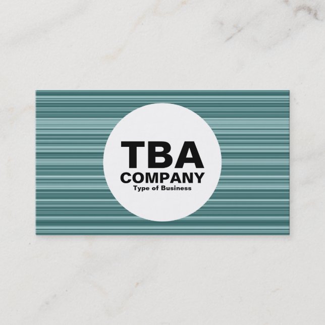 Circle - Lines Business Card (Front)