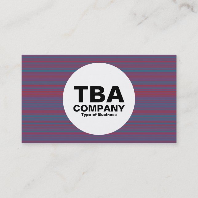 Circle - Lines Business Card (Front)