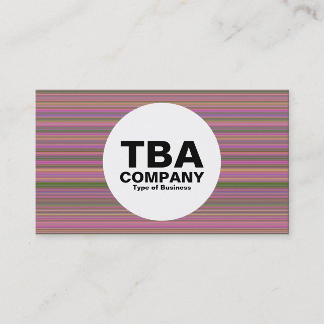 Circle - Lines Business Card (Front)