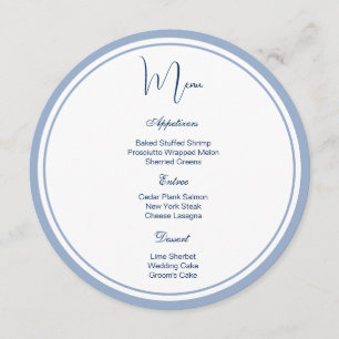 Circle Menu Card
