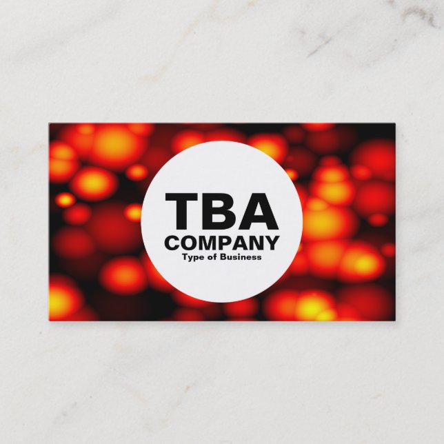 Circle - Molten Bubbles Business Card (Front)