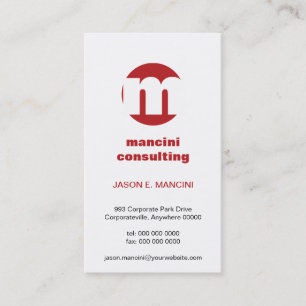 Circle Monogram Business Card