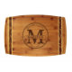 Circle Monogram Marbled Bamboo Cutting Board
