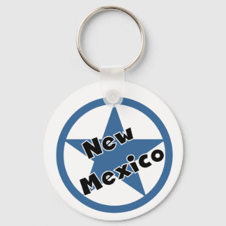Circle New Mexico Keychain