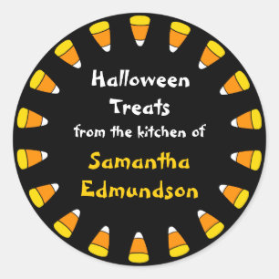 Circle of Candy Corn Kitchen Sticker