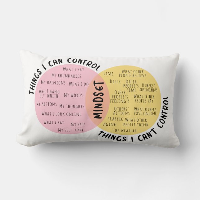 Circle of Control and Influence Lumbar Pillow (Front)