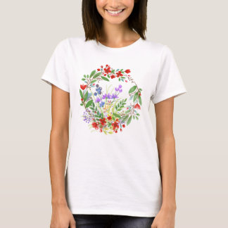 Circle Of Flowers T-Shirt