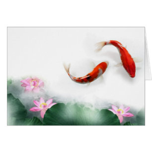 Circle of Life Oriental Zen Feng Shui Koi & Lotus