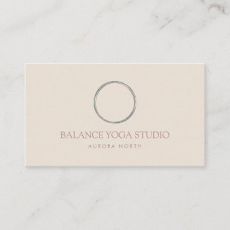 Circle of Life Symbol Yoga Instructor Customized Business Card