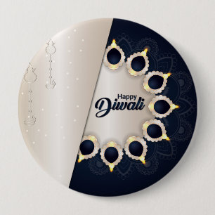 Circle of Light – Diwali Harmony 4 Inch Round Button