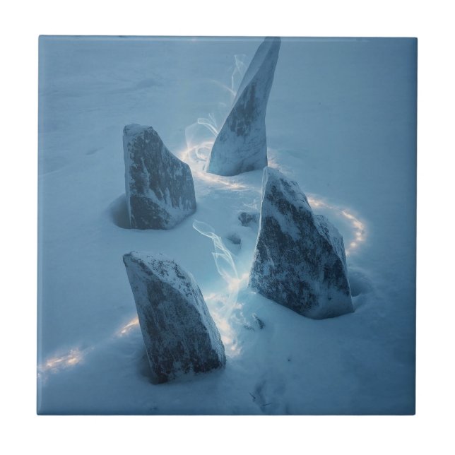 Circle of Light in the Snow Tile (Front)