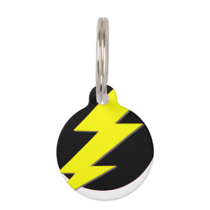 Circle of Lightning Pet Tag