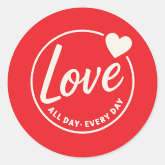 Circle of Love Classic Round Sticker
