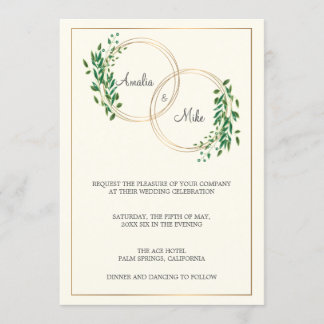 Circle of Love | Wedding Invitation