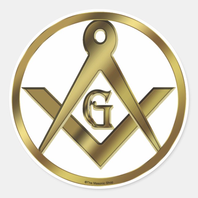 Circle of Masons Classic Round Sticker (Front)