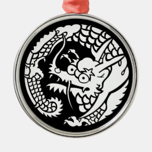 Circle of Nichiren sect dragon Metal Ornament