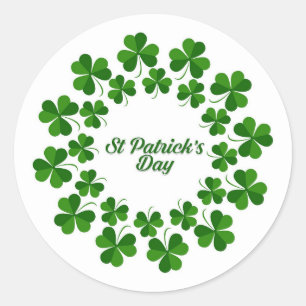 Circle Of Shamrocks Sticker