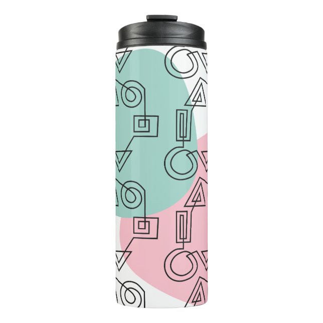 Circle of Shapes  Thermal Tumbler (Front)