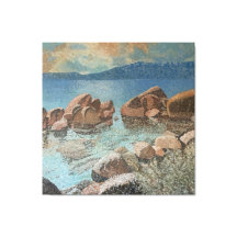 Circle of Stones Lake Tahoe Impressionism