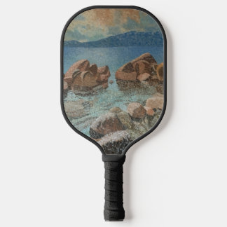Circle of Stones Lake Tahoe Impressionism Pickleball Paddle