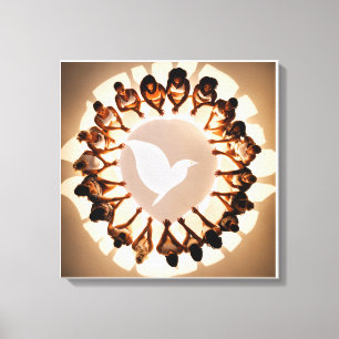 Circle of the Sacred Heart Canvas Print