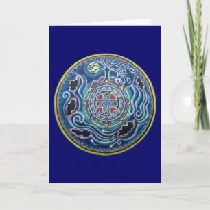Circle of the Seasons — Fall Equinox Mandala Card