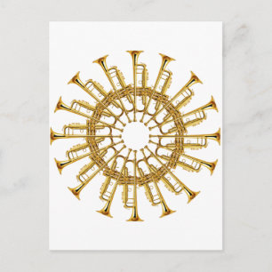 Circle of Trumpets Postcard