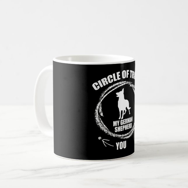 Circle Of Trust My German Shepherd Coffee Mug (Front Left)