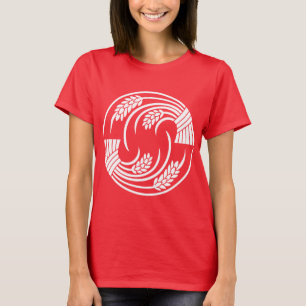Circle of two head-to-tail rice plants T-Shirt
