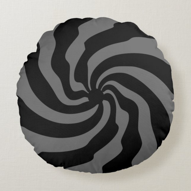 CIRCLE OF WAVES ROUND PILLOW (Front)