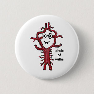 Circle of Willis 2 Inch Round Button