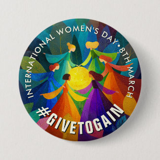 Circle of Women | International Women's Day | IWD 3 Inch Round Button