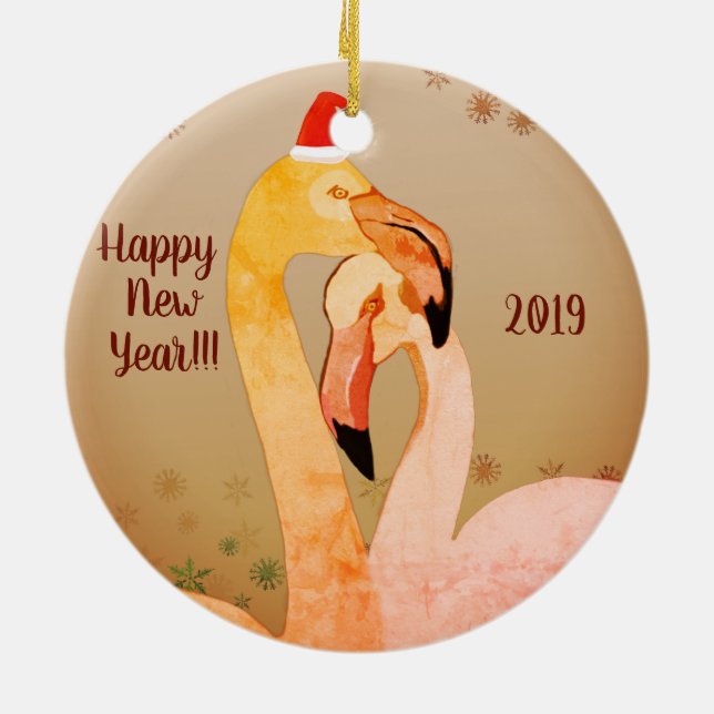 Circle Ornament New year (Back)