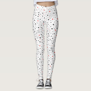 Circle Paint Splatters Pattern Leggings
