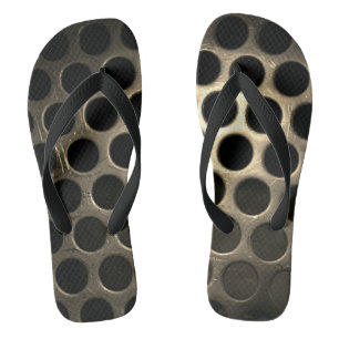 Circle Pattern Flip Flops