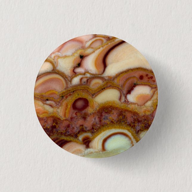 Circle Pattern Of Onyx Stone 1 Inch Round Button (Front)
