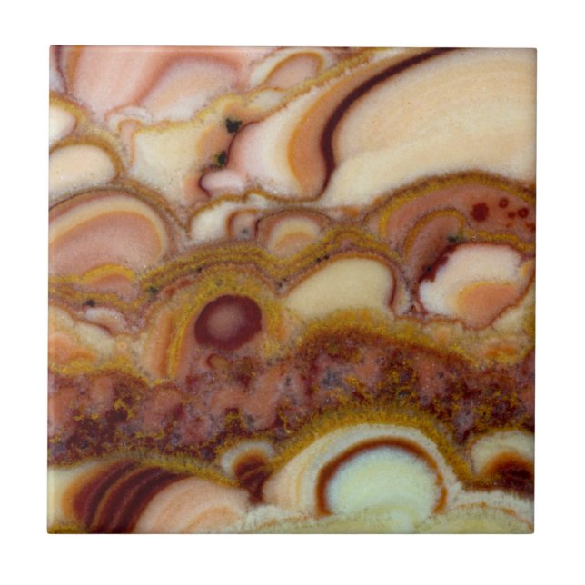 Circle Pattern Of Onyx Stone Tile (Front)