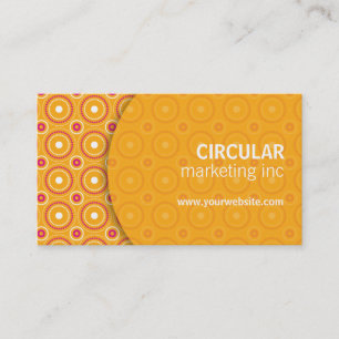 Circle Pattern Underlay Business Card