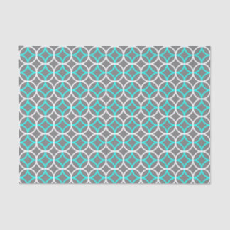 Circle Pattern With Turquoise Tissue Paper