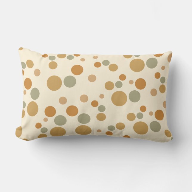 circle patterned lumbar pillow (Front)