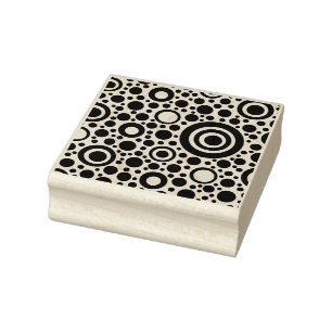 Circle / Rings - Dots black + your backg. & ideas Rubber Stamp