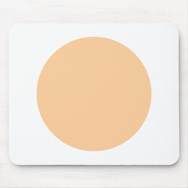 Circle - Sand with White Mouse Pad (Front)