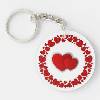 Circle (single-sided) keychain